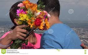 Here you can explore hq flower gift transparent illustrations, icons and clipart with filter setting like size, type, color etc. Man Gives Flowers Gift To Woman Stock Footage Video Of Gift Present 74783364