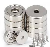 Round Base Rare Earth Neodymium Pot Magnets,for Industrial ...