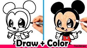 Divide it into four parts with regular lines and paint on the peak of two more circles. Pin By Ic471193 Iccool On Fun2draw Minnie Mouse Drawing Mickey Mouse Drawing Easy Mickey Mouse Drawings