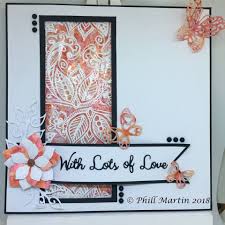 Phill Martin Sentimentally Yours Henna Ink Rubber Stamp Henna Ink Cards Handmade Inspirational Cards