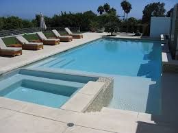 Brushed Concrete Pool Deck Pool Contemporary With Modern Fence Modern Outdoor Dining Tables Modern Pools Rectangular Pool Pool Houses