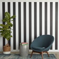 Black And White Stripe Peel And Stick Wallpaper Tempaper St525 Stripe Removable Peel And Stick Wallpaper 20 5 X 33 Black And White You Striped Wallpaper Black Striped Wallpaper Peel And Stick Wallpaper
