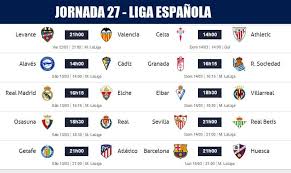 Todos los resultados de los partidos de la liga española en marca claro méxico. Partidos Jornada 27 Liga Espanola 2021 Horarios Y Clasificacion