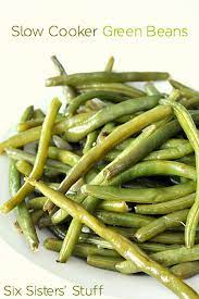 Slow Cooker Green Beans Recipe Easy Side Dish Recipe Slow Cooker Green Bean Recipes Slow Cooker Green Beans Green Bean Recipes