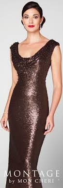 Mother Of The Bride Dresses By Montage Mon Cheri Special Occasion Formal Wear For The Modern Mother Brown Evening Dresses Dress Cleaning Brown Dresses Formal
