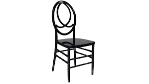 The sleek design boasts a gracefully contoured leg frame with an upholstered seat and back. Chanel Chair Black Rentals Online 11 Day