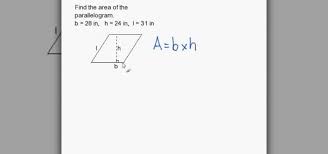 Calculate the area of the entire area so he knows how much soil is needed. How To Calculate The Area Of A Parallelogram Math Wonderhowto