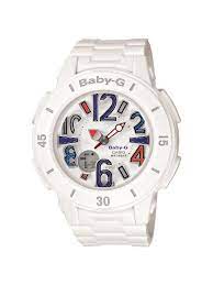 Casio Women S Bga170 7b2 Baby G Shock Resistant White Resin Analog Watch Watches Amazon Com Baby G Shock Watches Baby G Shock Casio Baby G