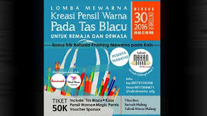 Semakin meningkatnya isu global warming ternyata bisa menjadi ladang bisnis baru. Lomba Mewarnai Kreasi Pensil Warna Pada Tas Blacu Komunitas Tabrak Warna Malang Surya Malang