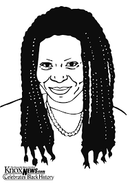 Coloring Page Whoopi Goldberg Img 12875 Coloring Pages Black Women Art People Art