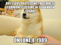 25 times people got wooshed by dumb memes. Boy I Love Protesting The Chinese Communist Regime In Tiananmen Square On June 4 1989 Doge Make A Meme