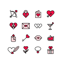 Valentines, valentines day, valentine day, valentine heart, etc. Valentine S Day Icons Graphic Design