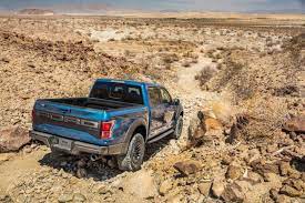 Velocity Blue Raptor Driving Downhill Ford Raptor Ford F150 Ford