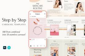 Download Step By Step Carousel Templates In Social Media Templates On Yellow Images Creative Store PSD Mockup Templates