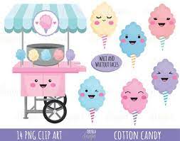 50 Sale Cotton Candy Clipart Cotton Candy Printable Commercial Use Candy Clipart Instant Downlo Candy Clipart Clip Art Cotton Candy