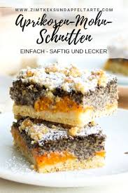 Einfaches Rezept Fur Saftige Mohn Aprikosen Schnitten Mit Streuseln Blechkuchen Einfach Schnell Sommer Kuchen Lecker
