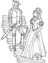Prince and princess on her knees. Prince And Princess In Middle Ages Coloring Page Color Luna