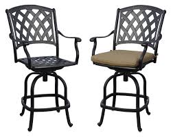 4.5 out of 5 stars. Darlee 201630 7ch 2 Cast Aluminum Swivel Counter Height Bar Stool Seat Cushion Set Of 2 Antique Bronze Buy Online In Antigua And Barbuda At Antigua Desertcart Com Productid 32333514