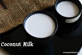 Add 3 cups of water to the blender. Home Made Coconut Milk Recipe How To Make Coconut Milk Indian Kitchen Basics Jeyashri S Kitchen