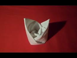 Bird Of Paradise Napkin Fold Meaning How To Fold Napkins Bishop S Hat Napkin Folding Youtube