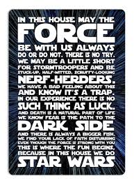 Small In This House We Do Star Wars Hyper Metal Wall Plaque Art Sign Force Jedi Star Wars Quotes Star Wars Pictures Star Wars Humor