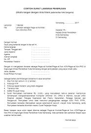 Format surat pernyataan lamaran cpns bnn 2018 word / doc. Contoh Surat Lamaran Kerja Non Pns Gawe Cv