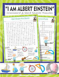 I Am Albert Einstein Activities Meltzer Book Crossword Puzzle Word Searches Early Elementary Resources Teaching Fun Einstein
