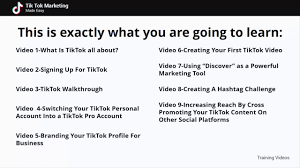 Tiktok Marketing Video Tutorials Plr Digital Products