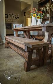 Build Your Own 40 Dining Bench Farmhouse Dining Table Dining Table With Bench Diy Dining