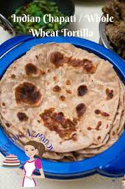 Indian Chapati Is A Flat Bread Recipe Made With Whole Wheat Flour It S Much Healthier Delicious And Easy To Make With Chapati Recipes Wheat Tortillas Chapati