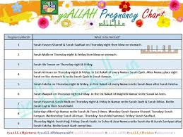 Monthwise Islamic Women Monthly Pregnancy Chart Diet