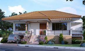 House plans with walkout basement and angled garage. One Storey House Design Basement Garage Pinoy House Plans 125629