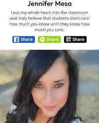 Our very own Ms. Mesa-Thomas has made the top 20 in the voting for  American's Favorite Teacher!! Please support her by voting for her! Please  use the link below or QR code