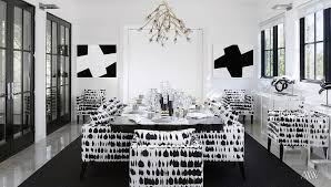 The chrome legs add just the right balance of modern or contemporary touch without being too much of either. Black And White Dining Chairs Contemporary Dining Room