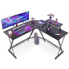 They are perfect if you want a multiple monitor gaming set up as they give you a lot of room on the counter. Buy Casaottima L Shaped Desk 51 Gaming Desk Computer Desk L Desk Home Office Desk With Round Corner With Large Monitor Stand Workstation Black Online In Vietnam B081dwj7kz