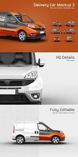 Delivery Car Mockup 3 In 2020 Mockup Branding Mockups Car
