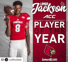 Repost Uoflfootball Lamar Jackson Is The 2016 Acc Player Of The Year As Well As The League S Offensi Louisville Cardinals Louisville Football Louisville
