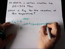 E° cell is measured in volts (v). How To Calculate Keq From Delta G Youtube