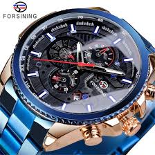They make very popular men's watches and are definitely considered to be one of the nice watch brands to own. Forsining 157 Three Dial Calendar Stainless Steel Men Mechanical Automatic Wrist Watches Top Brand Luxury Male Clock China Top 10 Wrist Watch Brands And Stainless Steel Case Back Watch Price
