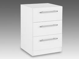 The two roomy drawers are perfect for all your bedside bits and bobs. Harmony Angel White High Gloss 3 Drawer Bedside Cabinet Flat Packed