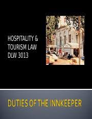 According to the new straits times, in the year 2018, tourism generated an income of approximately rm84.1 billion to the malaysian economy. Topic 7 Safety Of Guest Property Ppt Topic 7 Safety Of Guest Property Innkeepers Sem Sept 2017 Jan 2018 1 Introduction U2022 The Soaring Development Of Course Hero