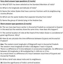 Ncert Solutions For Class 9 Geography Social Science Chapter 1 India Size  And Location