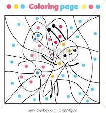 Profile of a butterfly with flowers. Butterfly Coloring Vector Photo Free Trial Bigstock