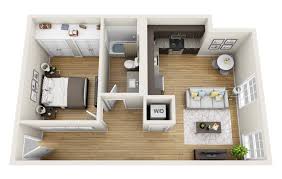 Fancy One Bedroom Apartment 52 For Home Decor Ideas With One Bedroom Apartment Organizacion Apartment Layout Apartment Floor Plans One Bedroom Apartment