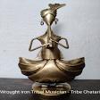 Tribal musician statue made of Wrought iron