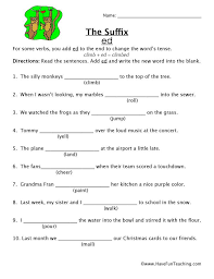 Adding Ed Suffix Worksheet In 2020 Suffixes Worksheets Suffix Ed Word Work Stations