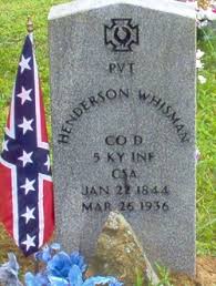 Pvt Henderson Whisman (1844-1936)