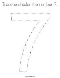 Verschönen sie ihr haus mit ihrem facebook is showing information to help you better understand the purpose of a page. Trace And Color The Number 7 Coloring Page Twisty Noodle
