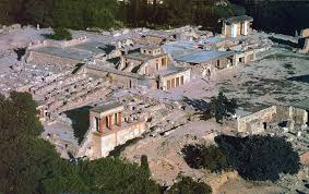 Aerial View Of The Palace Knossos Crete Greece Aerial View Aerial Crete