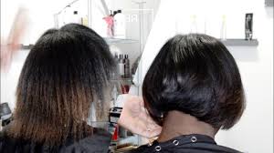 To achieve a messy chic hairstyle you should chop the length the choppier you will create your hair, the messier in a good way it will look. Natural Hair Bob Salonwork Youtube